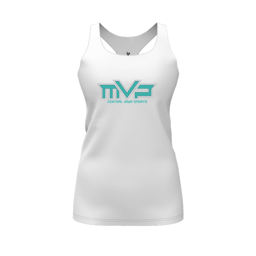 [FT0TRBWH-FYS-LOGO2] Decker Racerback Tank Top (Female Youth S, White, Logo 2)