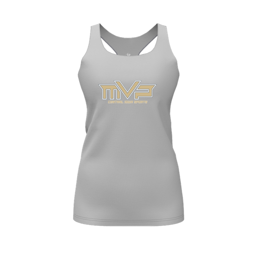 [FT0TRBGY-FYS-LOGO1] Decker Racerback Tank Top (Female Youth S, Gray, Logo 1)