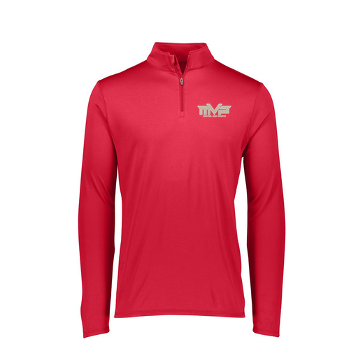 [FTLQFLRD-FAXS-LOGO1] Decker Women's Flex-Lite 1/4 Zip Shirt (Female Adult XS, Red, Logo 1)