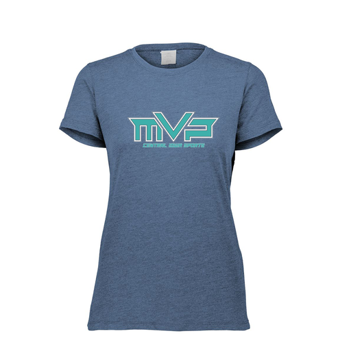 [FTSCUBNV-FAXS-LOGO2] Decker Women's Tri-Blend T-Shirt - Short Sleeve (Female Adult XS, Navy, Logo 2)
