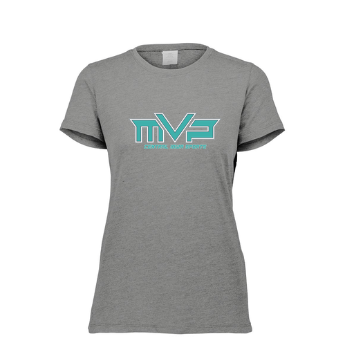 [FTSCUBGY-FAXS-LOGO2] Decker Women's Tri-Blend T-Shirt - Short Sleeve (Female Adult XS, Gray, Logo 2)