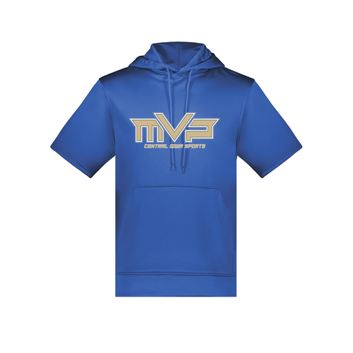 [6871.060.S-LOGO1] Men's Dri Fit Short Sleeve Hoodie (Adult S, Royal, Logo 1)