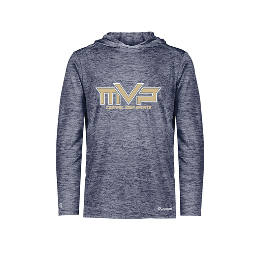 [FOLHCGNV-AS-LOGO1] Decker Men's Charge Hoodie (Adult S, Navy, Logo 1)