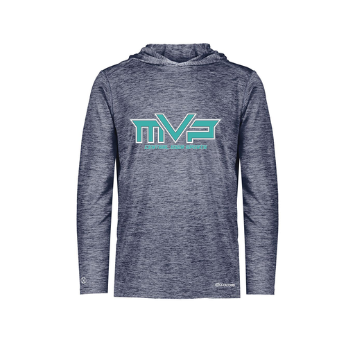 [FOLHCGNV-AS-LOGO2] Decker Men's Charge Hoodie (Adult S, Navy, Logo 2)