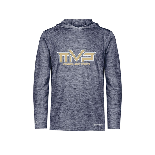 [FOLHCGNV-YS-LOGO1] Decker Youth Charge Hoodie (Youth S, Navy, Logo 1)