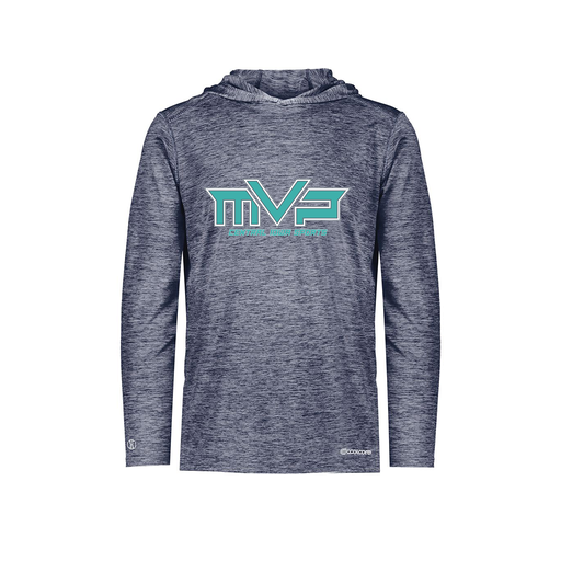 [FOLHCGNV-YS-LOGO2] Decker Youth Charge Hoodie (Youth S, Navy, Logo 2)