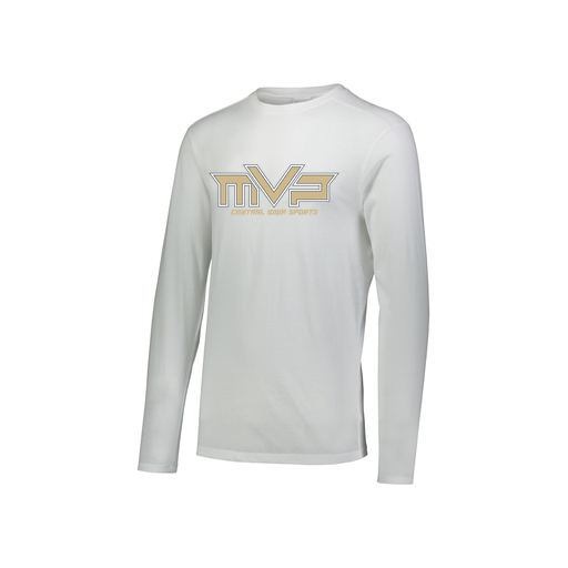 [FTLCUBWH-YS-LOGO1] Decker Youth Tri-Blend T-Shirt - Long Sleeve (Youth S, White, Logo 1)
