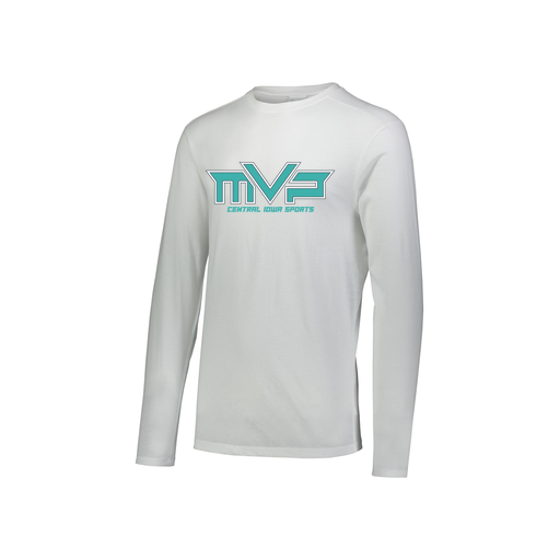 [3076.005.S-LOGO2] Youth LS Ultra-blend T-Shirt (Youth S, White, Logo 2)