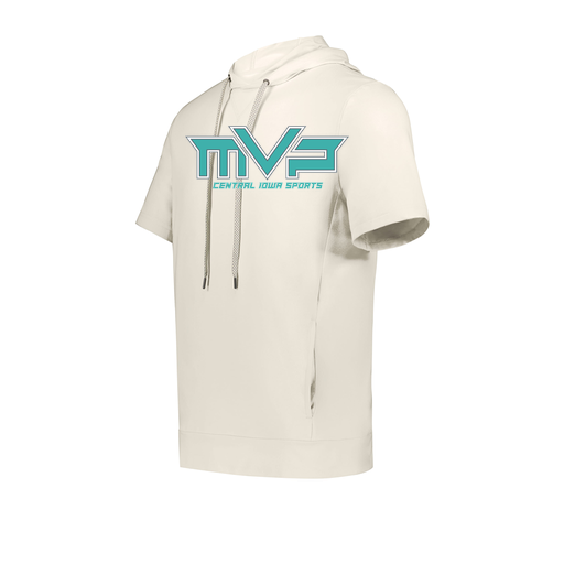 [222605-WHT-YS-LOGO2] YOUTH VENTURA SOFT KNIT SHORT SLEEVE HOODIE (Youth S, White, Logo 2)