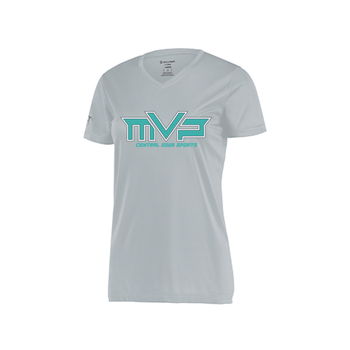 [222820.099.S-LOGO2] Ladies Movement Dri Fit Shirt (Female Adult S, Silver, Logo 2)
