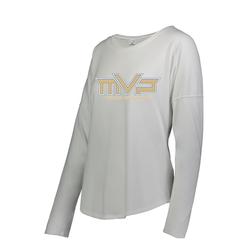 [FTLCUBWH-FAS-LOGO1] Decker Women's Tri-Blend T-Shirt - Long Sleeve (Female Adult S, White, Logo 1)